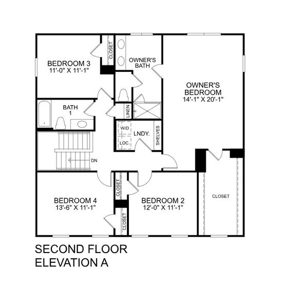 2D floor plan layout for the Columbia by Ryan Homes in Emory Park, Five Forks, SC (Image 3). 2D floor plan layout for the Columbia by Ryan Homes in Emory Park, Five Forks, SC (Image 3).