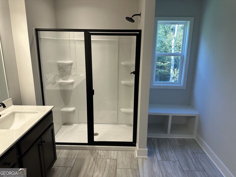 Furnished interior view inside a new home in Millstone at Mundy Mill, Gainesville (Image 27). Furnished interior view inside a new home in Millstone at Mundy Mill, Gainesville (Image 27).