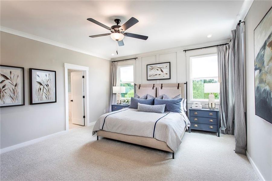 Furnished interior view inside a new home in Hopewell Reserve, Cumming (Image 6). Furnished interior view inside a new home in Hopewell Reserve, Cumming (Image 6).