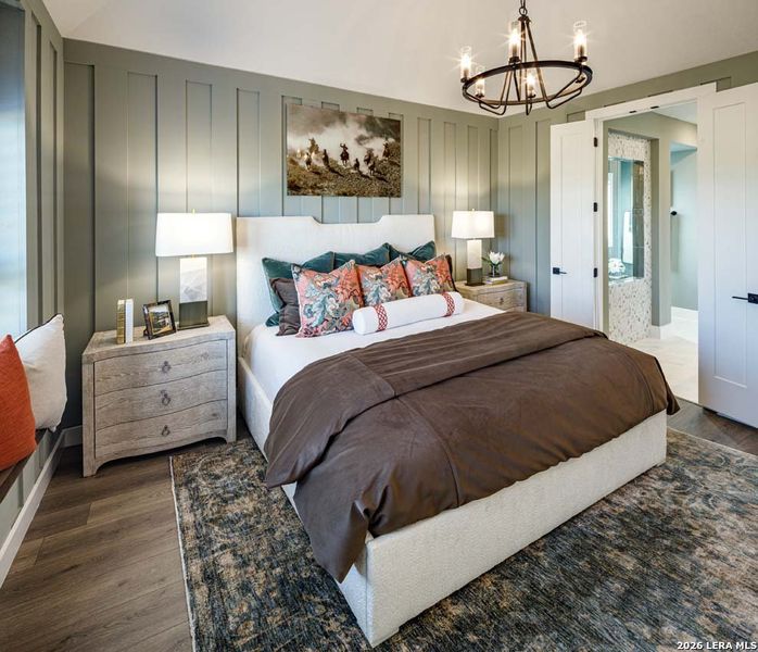 Furnished interior view inside a new home in Alsatian Oaks, Castroville (Image 22).