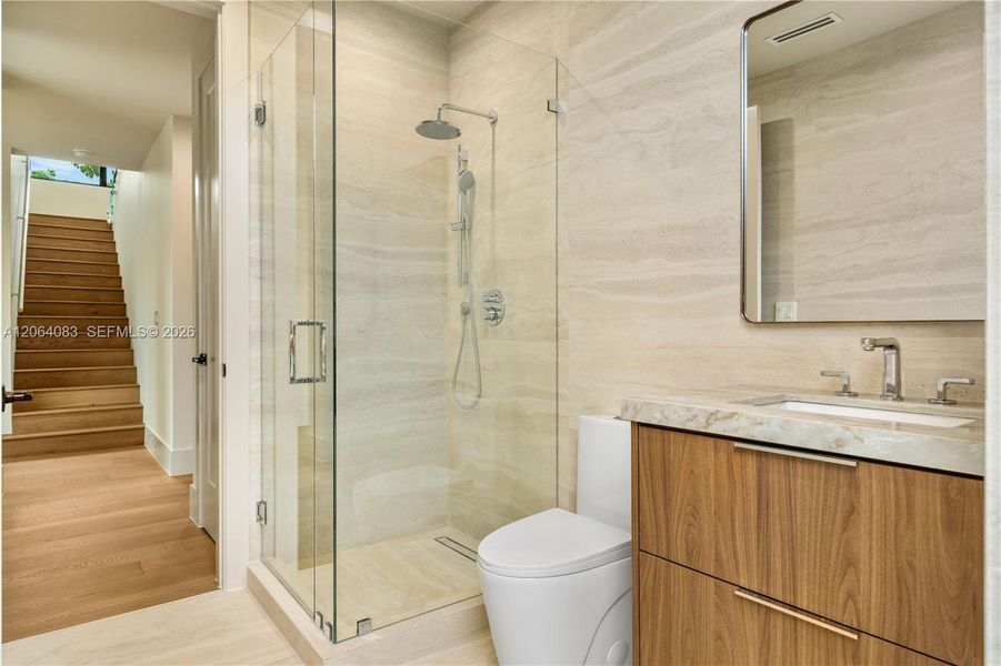 Furnished interior view inside a new home in , Miami (Image 7).