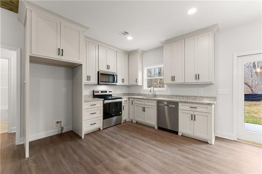 Furnished interior view inside a new home in , Cleveland (Image 9).