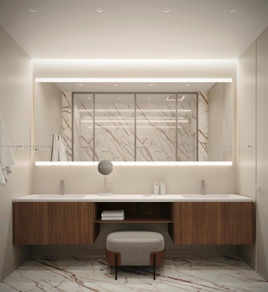 Furnished interior view inside a new home in , Bay Harbor Islands (Image 5).