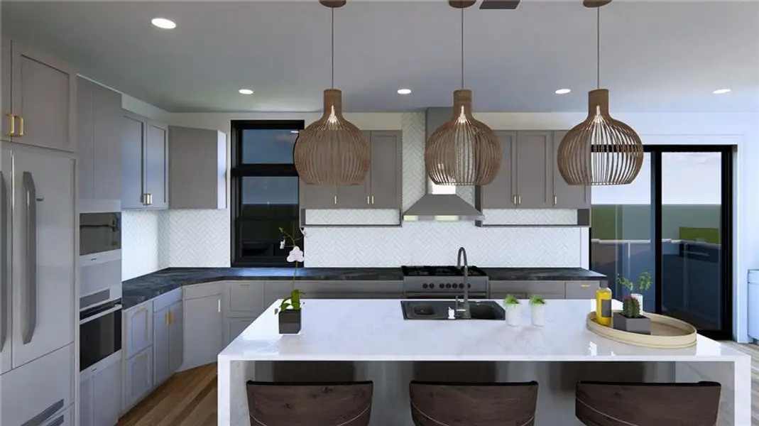 Furnished interior view inside a new home in , Duluth (Image 11).