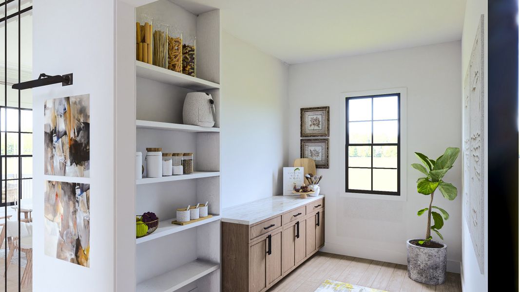Representative furnished interior of a home built from the Laurel by Arkan Homes in Echo at Crabapple, Alpharetta (Image 4).