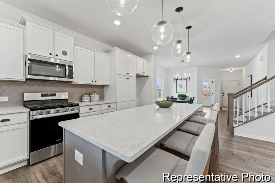 Furnished interior view inside a new home in Terrace at Border Creek, Winston-Salem (Image 3).