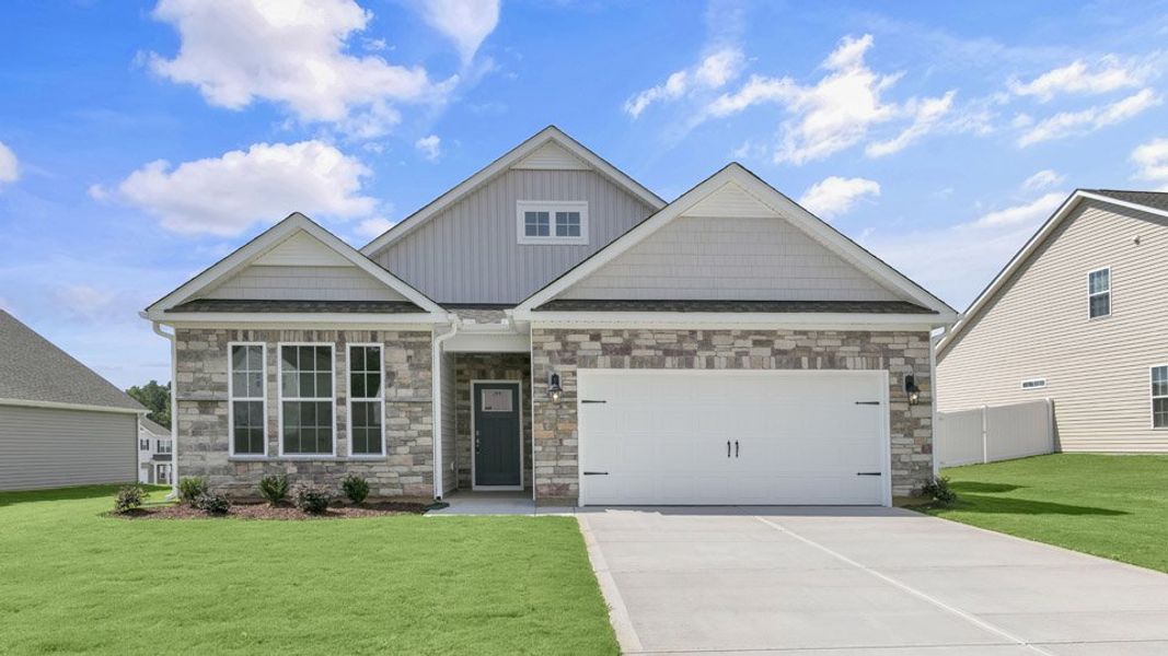 Representative exterior photo of a completed home built from the Bristol by D.R. Horton in The Villas at Collinswood, Aberdeen, NC (Image 17). Representative exterior photo of a completed home built from the Bristol by D.R. Horton in The Villas at Collinswood, Aberdeen, NC (Image 17).