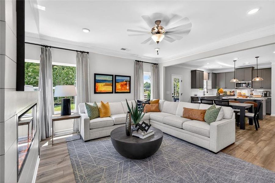 Furnished interior view inside a new home in Sagebrook, Powder Springs (Image 11).