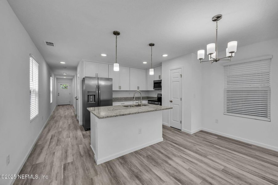 Furnished interior view inside a new home in , Jacksonville (Image 7). Furnished interior view inside a new home in , Jacksonville (Image 7).