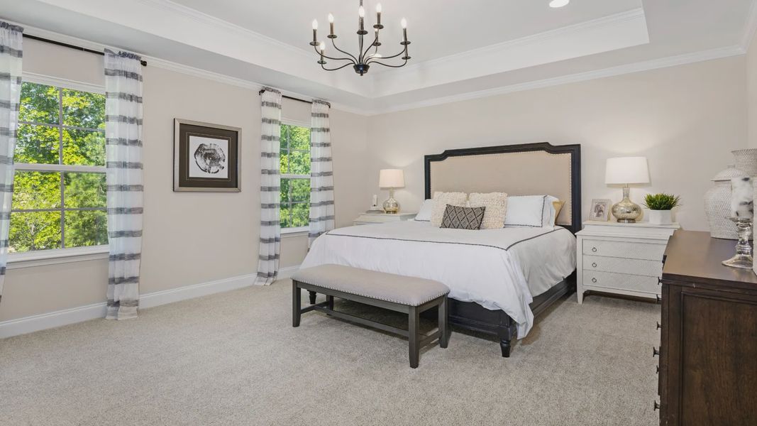 Furnished interior view inside a new home in The Farm at Neill's Creek, Lillington (Image 10).