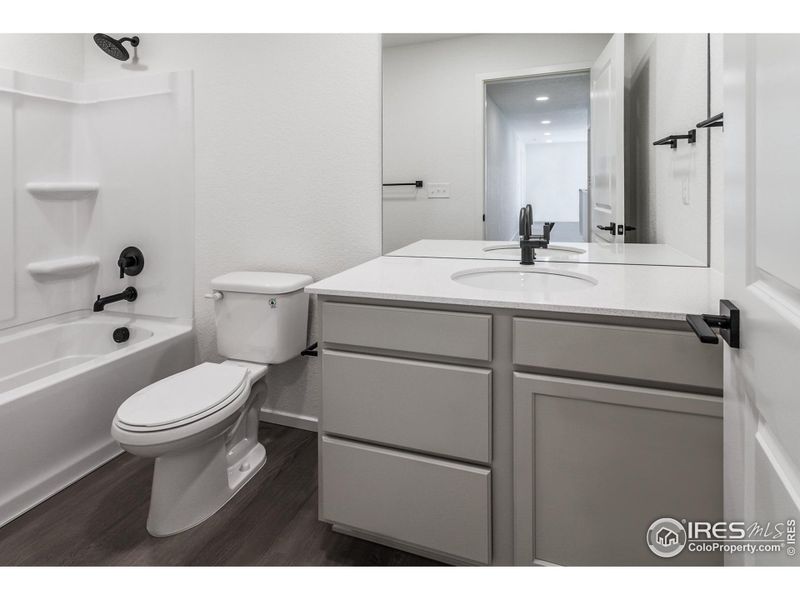 Furnished interior view inside a new home in Bloom Trailblazer Collection - Single Family Homes, Fort Collins (Image 5).