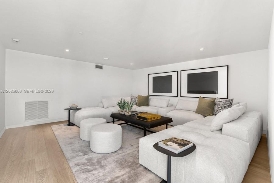 Furnished interior view inside a new home in , Miami (Image 32).