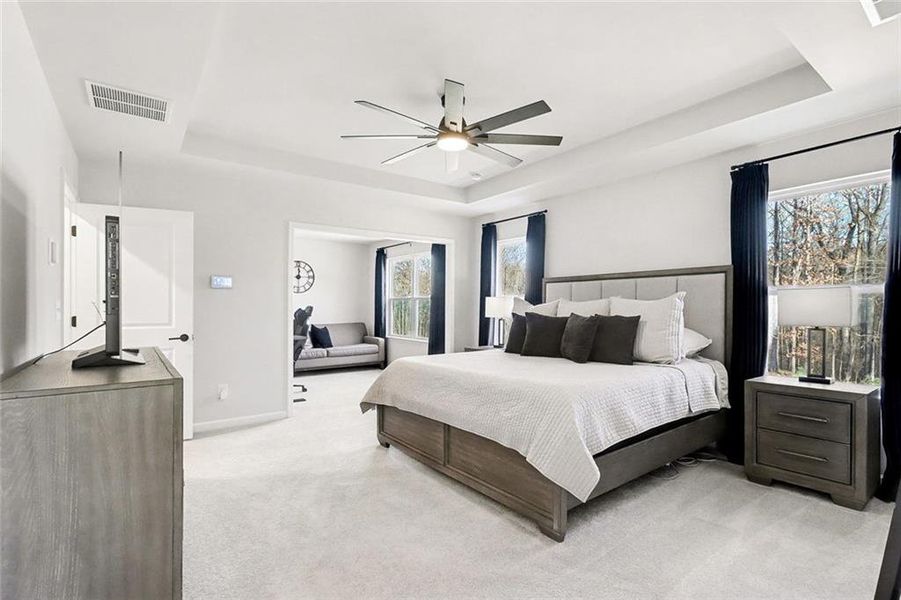 Furnished interior view inside a new home in Pinebrook at Hamilton Mill, Auburn (Image 39). Furnished interior view inside a new home in Pinebrook at Hamilton Mill, Auburn (Image 39).