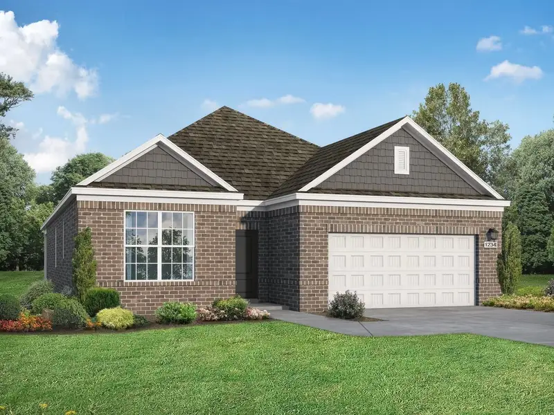 Front exterior of a new home in Mercer Meadows, Royse City, TX, highlighting curb appeal (Image 2). Front exterior of a new home in Mercer Meadows, Royse City, TX, highlighting curb appeal (Image 2).