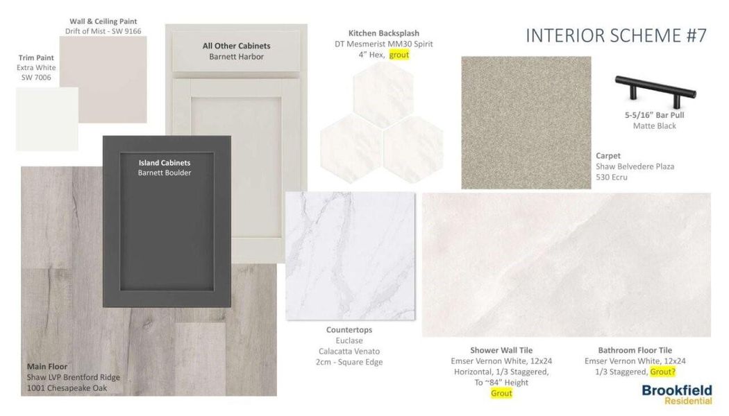 Sample of building materials used in homes in Elyson, Katy (Image 5).