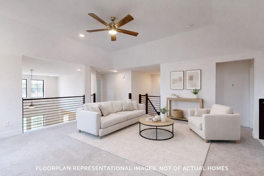 Furnished interior view inside a new home in Marvida, Cypress (Image 8).