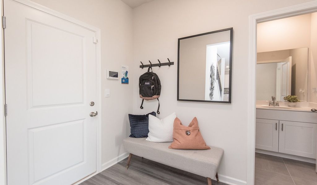 Furnished interior view inside a new home in Creekside at Oxford Park, Fairburn (Image 11).
