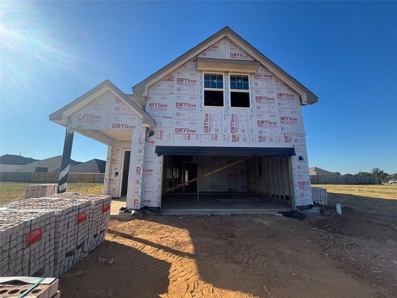 Actual progress of your home.