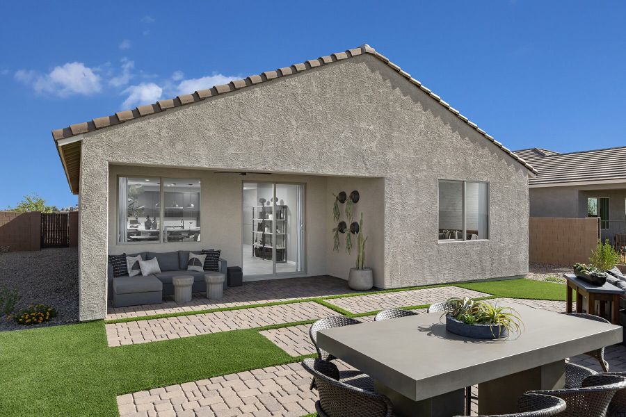 Representative exterior details of a home built from the Brandy by Mattamy Homes in Rosewood Heights, San Tan Valley (Image 3).