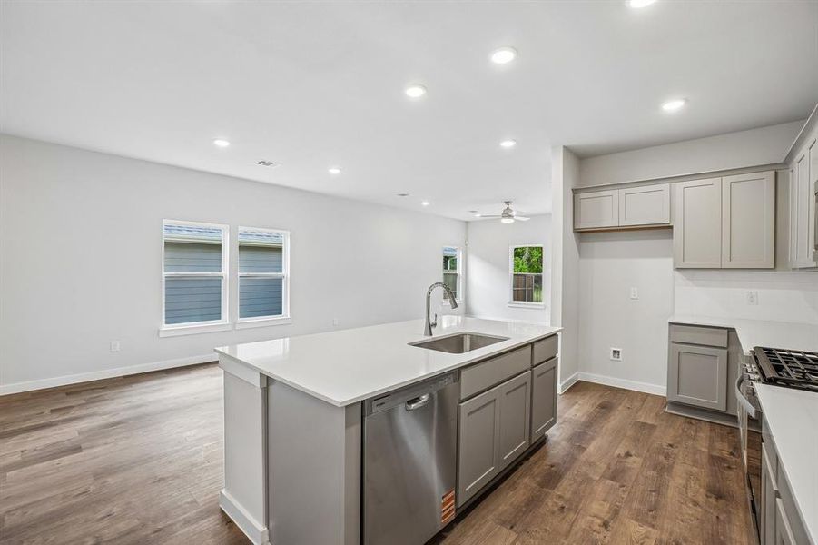 Furnished interior view inside a new home in Ambergrove, Royse City (Image 11).