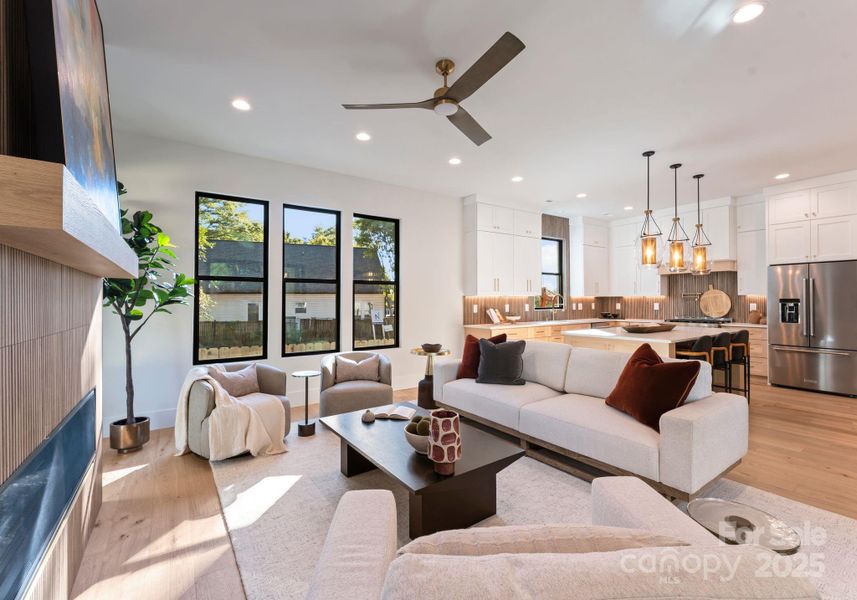Furnished interior view inside a new home in , Charlotte (Image 14). Furnished interior view inside a new home in , Charlotte (Image 14).