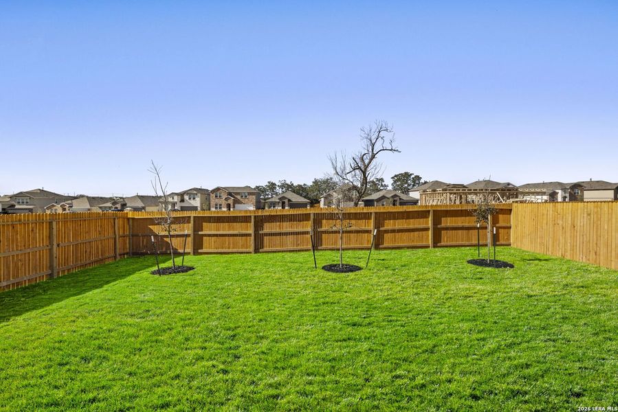 Exterior details and patio area of a home in Riverstone at Westpointe, San Antonio (Image 2).
