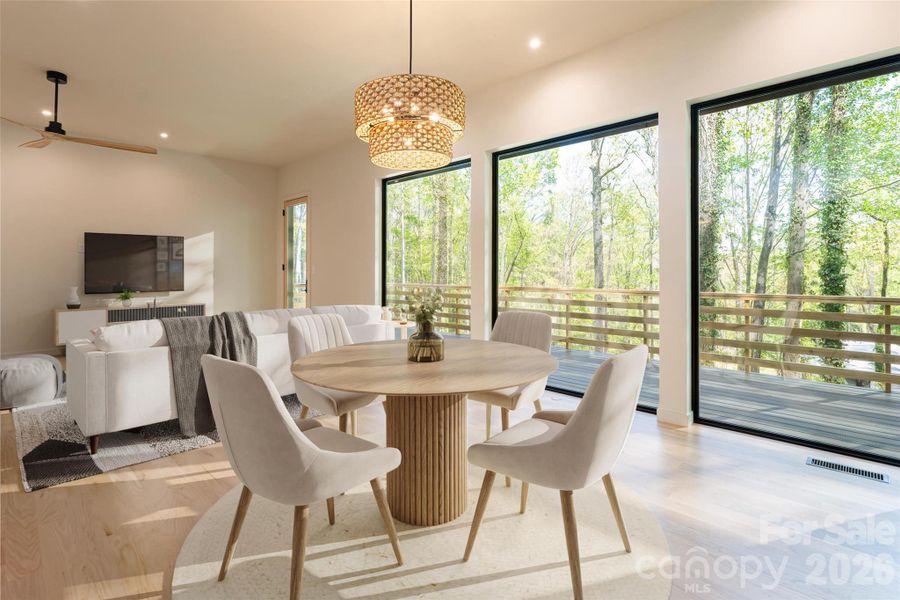 Furnished interior view inside a new home in , Candler (Image 6). Furnished interior view inside a new home in , Candler (Image 6).