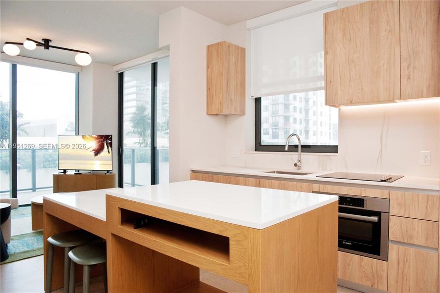 Furnished interior view inside a new home in , Miami (Image 12).