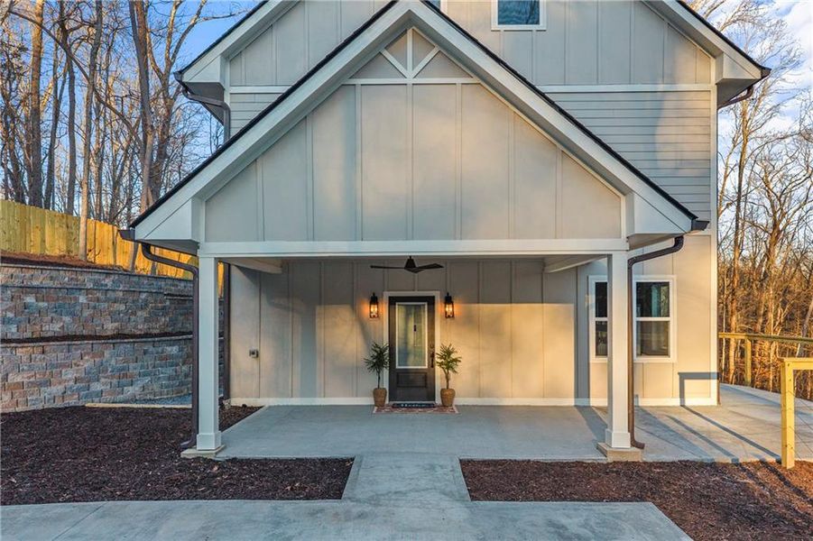 Exterior details and patio area of a home in , Gainesville (Image 34).