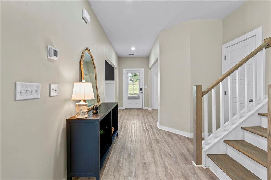 Furnished interior view inside a new home in Crossing Creeks, Monroe (Image 14). Furnished interior view inside a new home in Crossing Creeks, Monroe (Image 14).