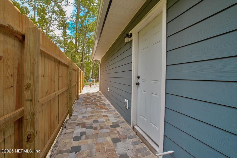 Exterior details and patio area of a home in , Jacksonville (Image 2). Exterior details and patio area of a home in , Jacksonville (Image 2).