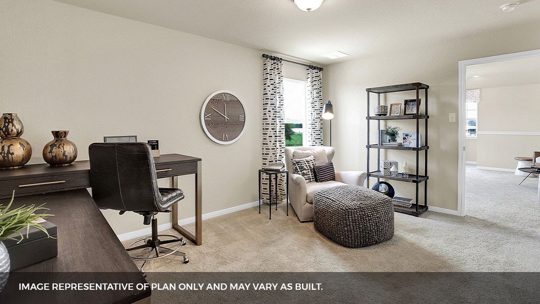 Furnished interior view inside a new home in Southgrove, Kyle (Image 27).
