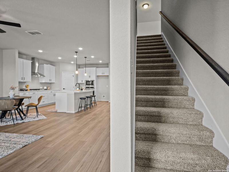Furnished interior view inside a new home in Horizon Pointe, Converse (Image 20).