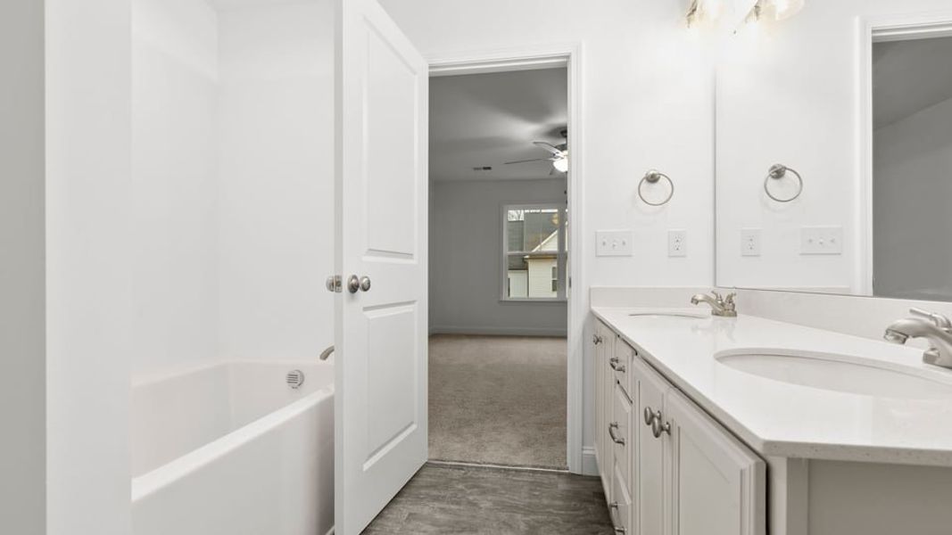 Representative furnished interior of a home built from the Interior Unit by D.R. Horton in Pearson Road Townhomes, Easley (Image 10).