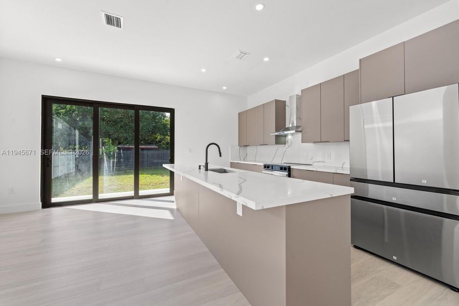 Furnished interior view inside a new home in , Miami (Image 6).