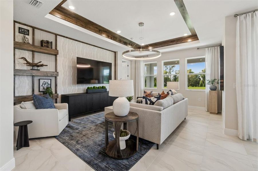Furnished interior view inside a new home in Grand Park, Sarasota (Image 29).