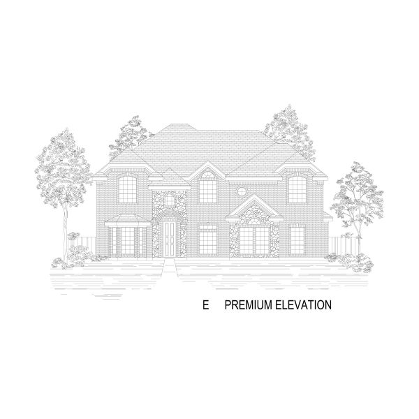 Representative rendering of the exterior for the Stonehaven 2FS by First Texas Homes (Image 8).