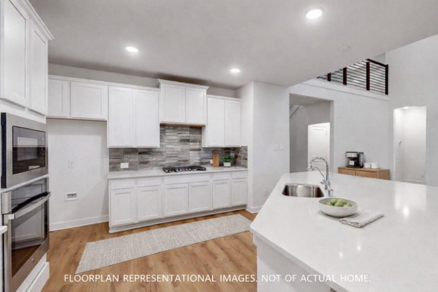 Furnished interior view inside a new home in Marvida, Cypress (Image 8).