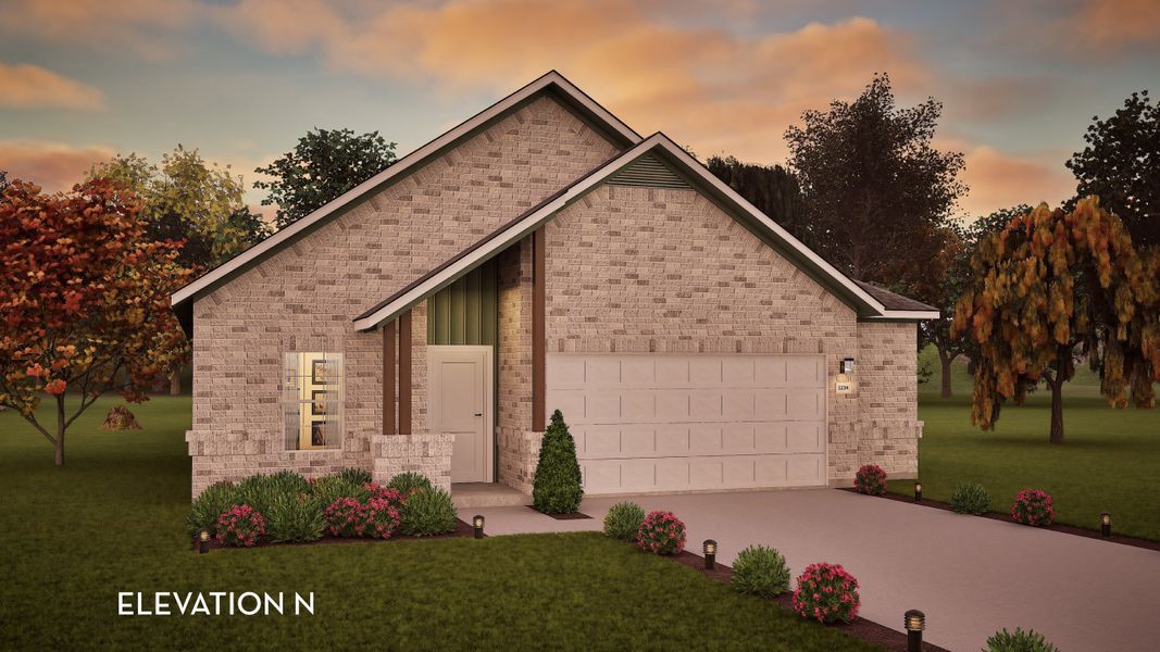 Representative exterior photo of a completed home built from the Pedernales by CastleRock Communities in Paramount, Kyle, TX (Image 20). Representative exterior photo of a completed home built from the Pedernales by CastleRock Communities in Paramount, Kyle, TX (Image 20).