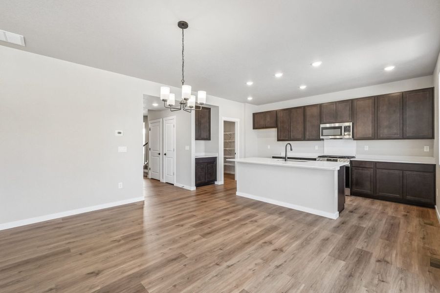 Furnished interior view inside a new home in Aspen Ranch, Fountain (Image 6).