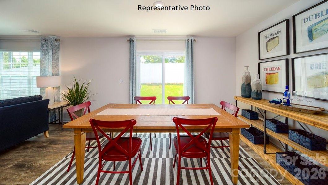 Furnished interior view inside a new home in The Hamptons at Hickory, Hickory (Image 31).