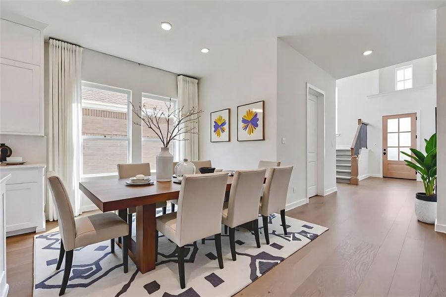 Furnished interior view inside a new home in Light Farms Brenham - 40' Lots, Celina (Image 14).