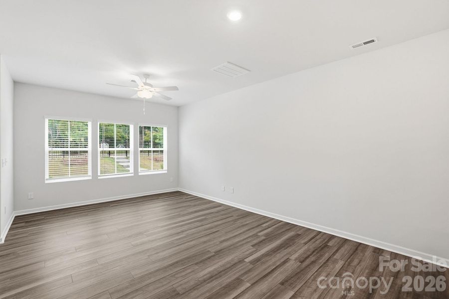 Spacious, unfurnished interior of a new home in Sloan Station, Charlotte (Image 24). Spacious, unfurnished interior of a new home in Sloan Station, Charlotte (Image 24).