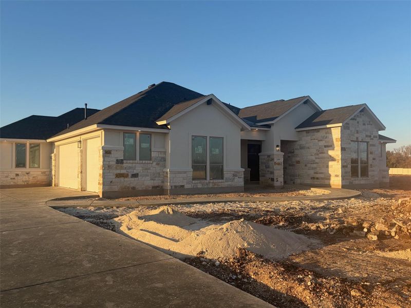 In-progress construction of a new home in Leander Estates, Leander, TX (Image 8).