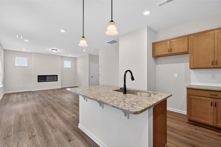 Furnished interior view inside a new home in Varnell Preserve, Dalton (Image 10).