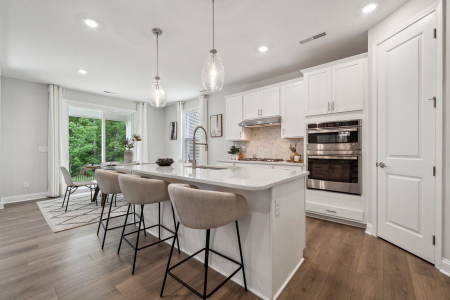 Representative furnished interior of a home built from the Elizabeth by Taylor Morrison in River Falls, Tega Cay (Image 3).
