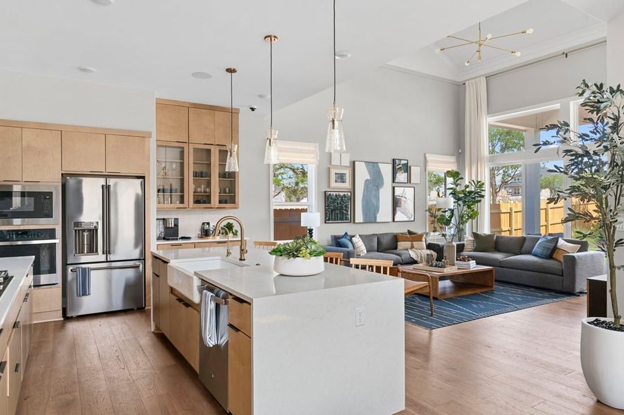 Furnished interior view inside a new home in Arbor Collection at Heritage, Dripping Springs (Image 14).