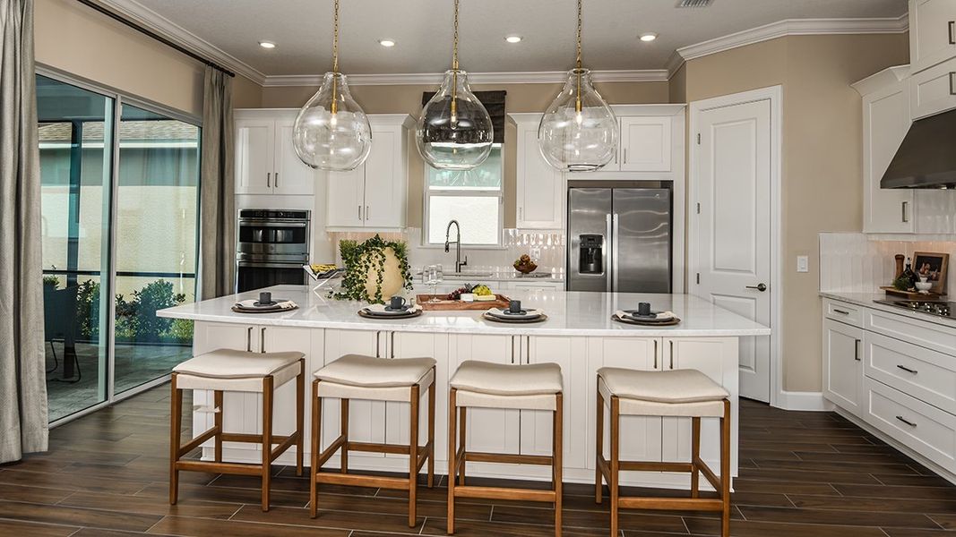 Representative furnished interior of a home built from the Lazio by Taylor Morrison in Esplanade at Westview, Kissimmee (Image 4).
