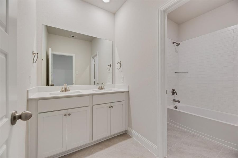 Furnished interior view inside a new home in Creekside of Crowley, Crowley (Image 11).