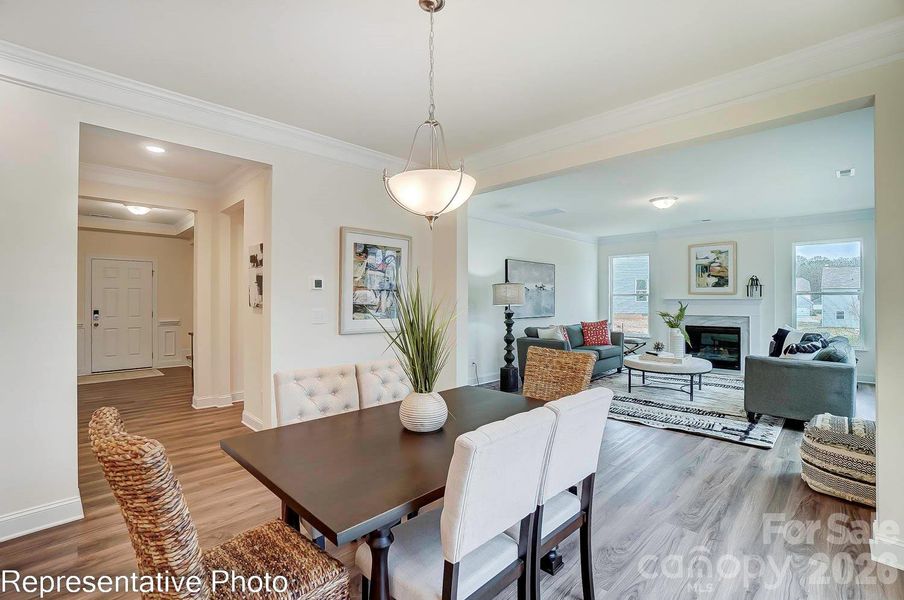 Furnished interior view inside a new home in Enclave at Riverdale, Huntersville (Image 7).